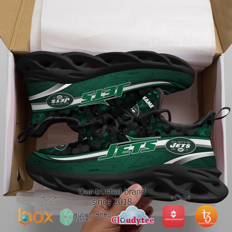 Personalized New York Jets Football Team Max Soul Clunky Sneaker 2 Personalized New York Jets Football Team Max Soul Clunky Sneaker 1