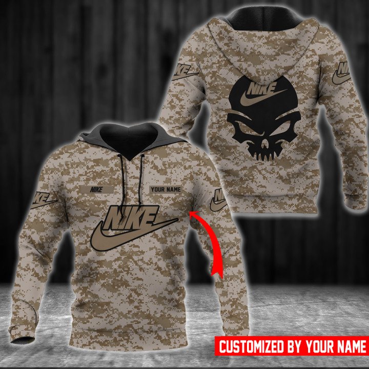Personalized Nike Skull 3d shirt, hoodie 2 Personalized Nike Skull 3d shirt hoodie 1