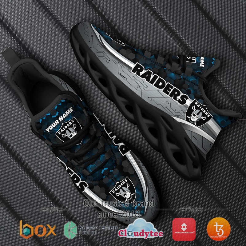 Personalized Oakland Raiders Football Team Max Soul Clunky Sneaker 8 Personalized Oakland Raiders Football Team Max Soul Clunky Sneaker
