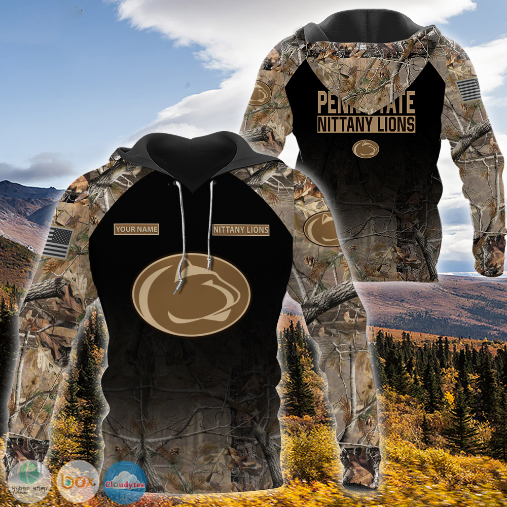 Personalized Penn State Nittany Lions hunting camo custom jersey shirt, hoodie 5 Personalized Penn State Nittany Lions hunting camo custom 3d shirt hoodie 1 2 3 4