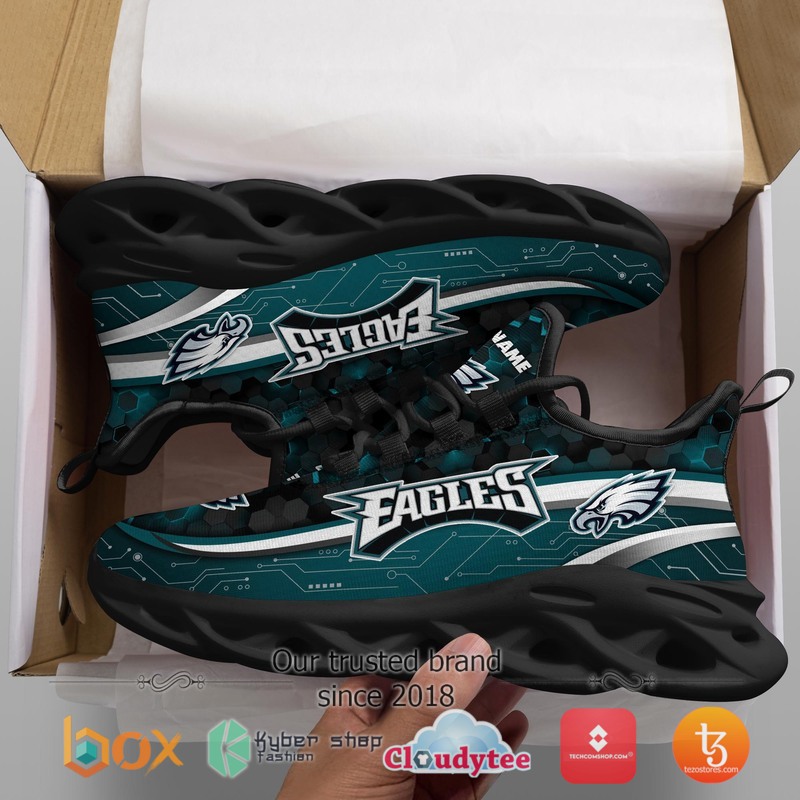 Personalized Philadelphia Eagles Football Team Max Soul Clunky Sneaker 2 Personalized Philadelphia Eagles Football Team Max Soul Clunky Sneaker 1
