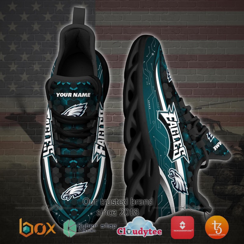 Personalized Philadelphia Eagles Football Team Max Soul Clunky Sneaker 3 Personalized Philadelphia Eagles Football Team Max Soul Clunky Sneaker 1 2