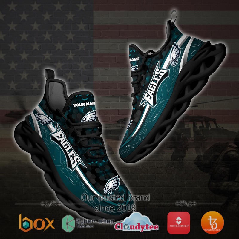 Personalized Philadelphia Eagles Football Team Max Soul Clunky Sneaker 4 Personalized Philadelphia Eagles Football Team Max Soul Clunky Sneaker 1 2 3
