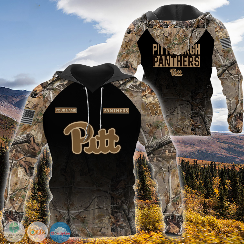 Personalized Pittsburgh Panthers hunting camo custom jersey shirt, hoodie 2 Personalized Pittsburgh Panthers hunting camo custom 3d shirt hoodie 1