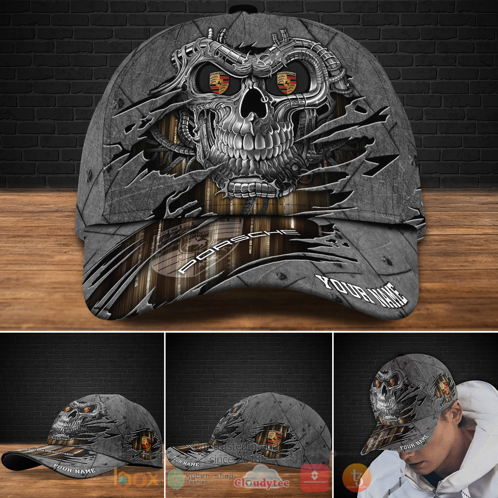 Personalized Porsche Skull Custom cap