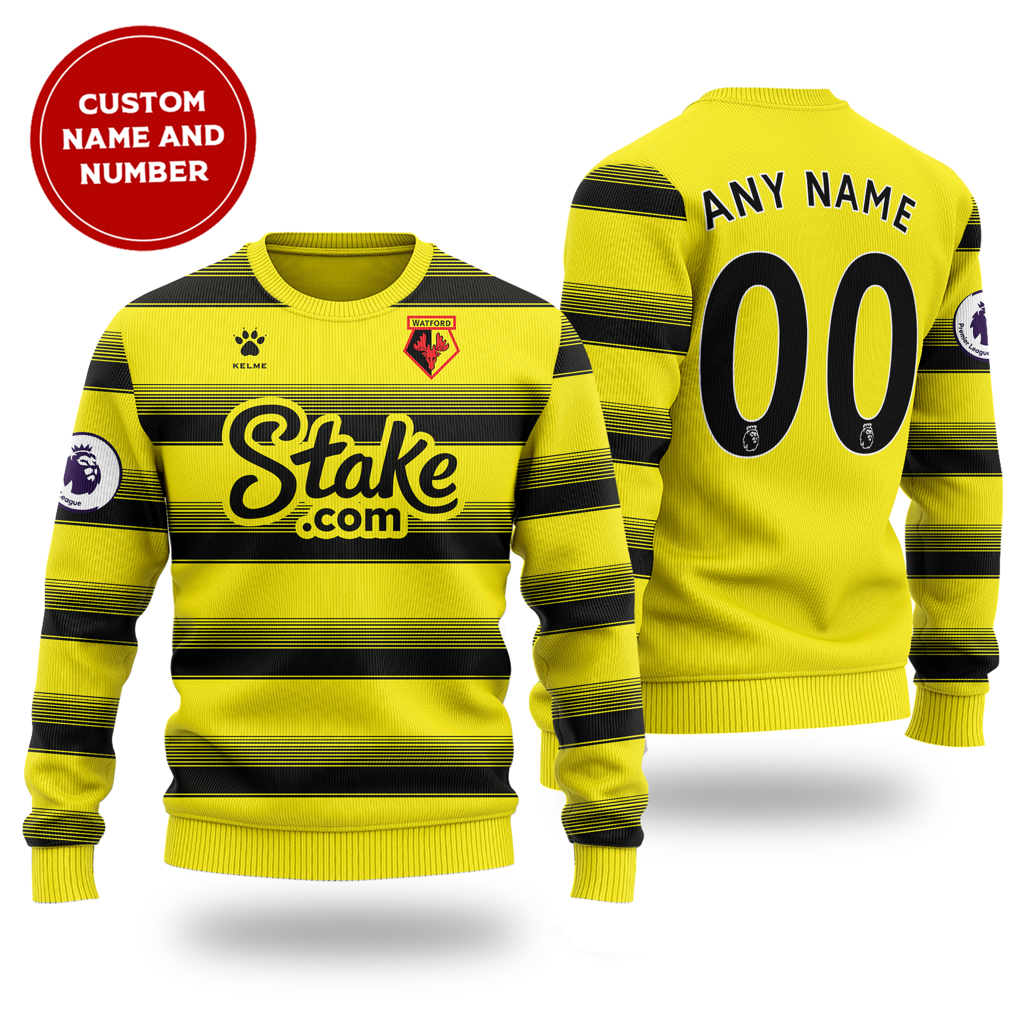 Personalized Premier League Watford Christmas Sweater 1 Personalized Premier League Watford Christmas Sweater