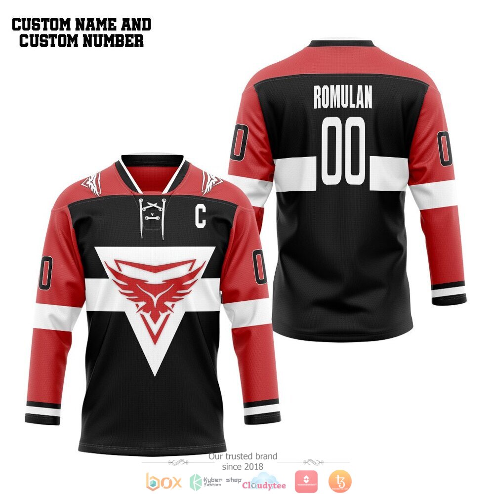 Romulan Free State custom Personalized hockey jersey 4 Personalized Romulan Free State custom hockey jersey 1 2 3