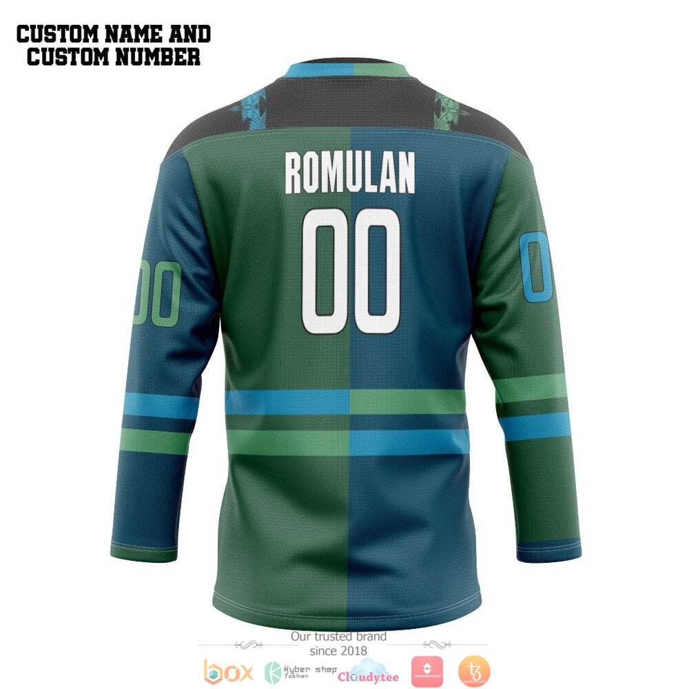 Romulan Star Empire custom Personalized hockey jersey 2 Personalized Romulan Star Empire custom hockey jersey 1
