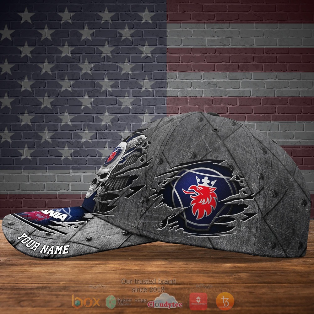 Personalized Eagle Skull Wings SCANIA Custom hat Cap 5 Personalized SCANIA Eagle Skull Wings Custom Cap 1 2 3 4