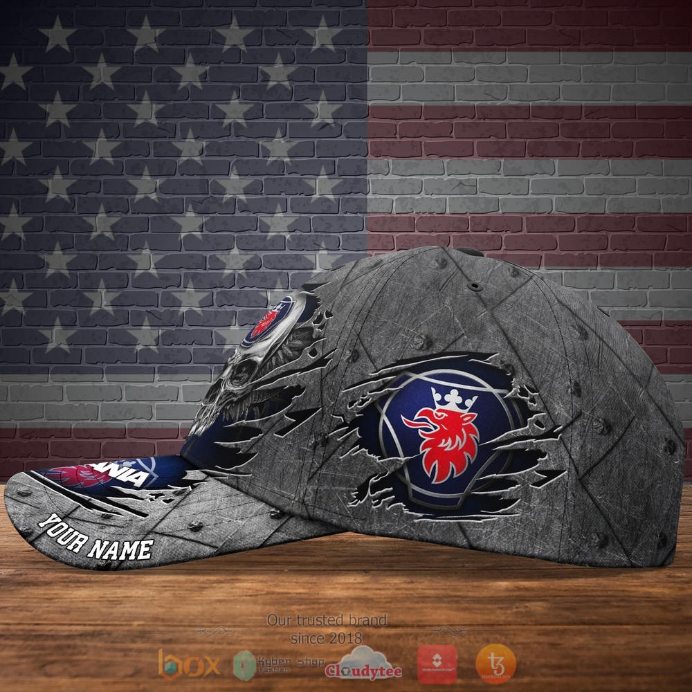 Personalized Skull Wings SCANIA Custom hat Cap 5 Personalized SCANIA Skull Wings Custom Cap 1 2 3 4
