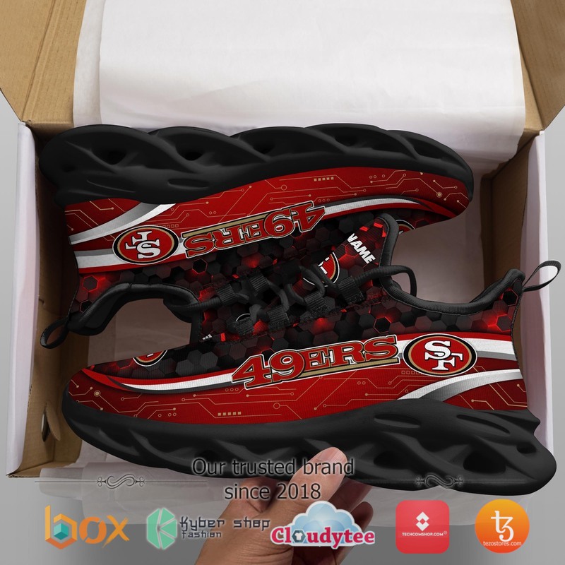 Personalized San Francisco 49ers Football Team Max Soul Clunky Sneaker 2 Personalized San Francisco 49ers Football Team Max Soul Clunky Sneaker 1