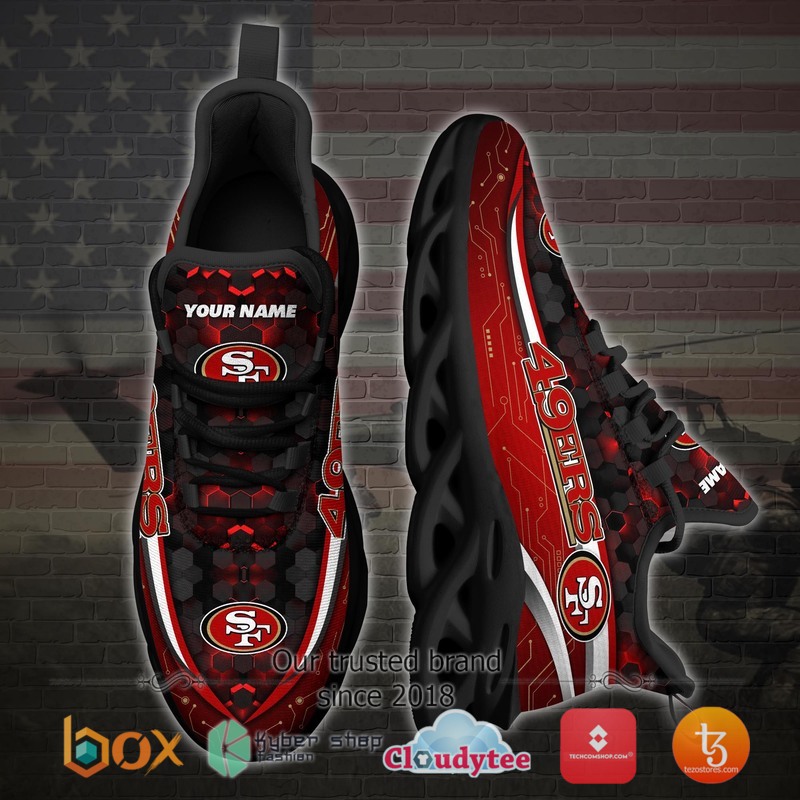 Personalized San Francisco 49ers Football Team Max Soul Clunky Sneaker 3 Personalized San Francisco 49ers Football Team Max Soul Clunky Sneaker 1 2
