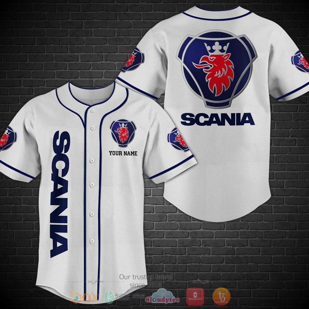 Personalized Scania custom baseball jersey