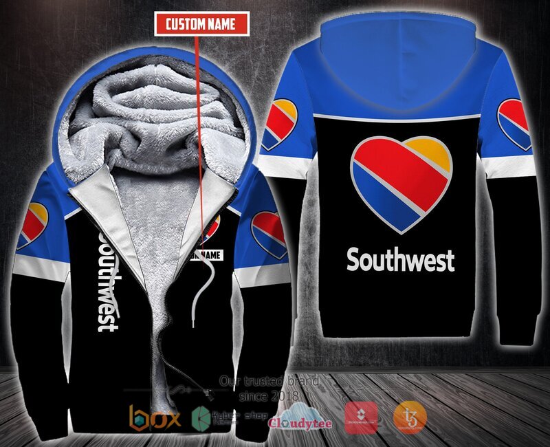 Personalized Southwest Airlines Fleece Hoodie 6 Personalized Southwest Airlines Fleece Hoodie