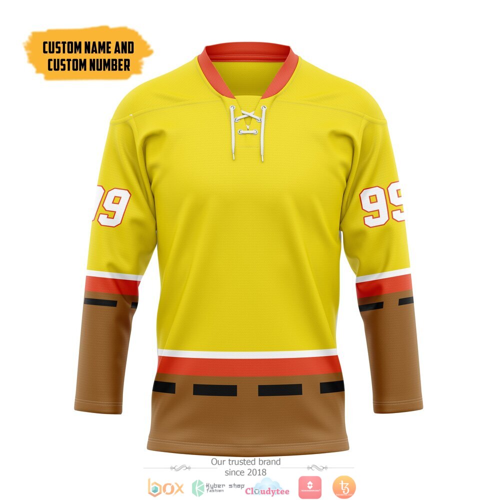 Personalized SpongeBob custom hockey jersey