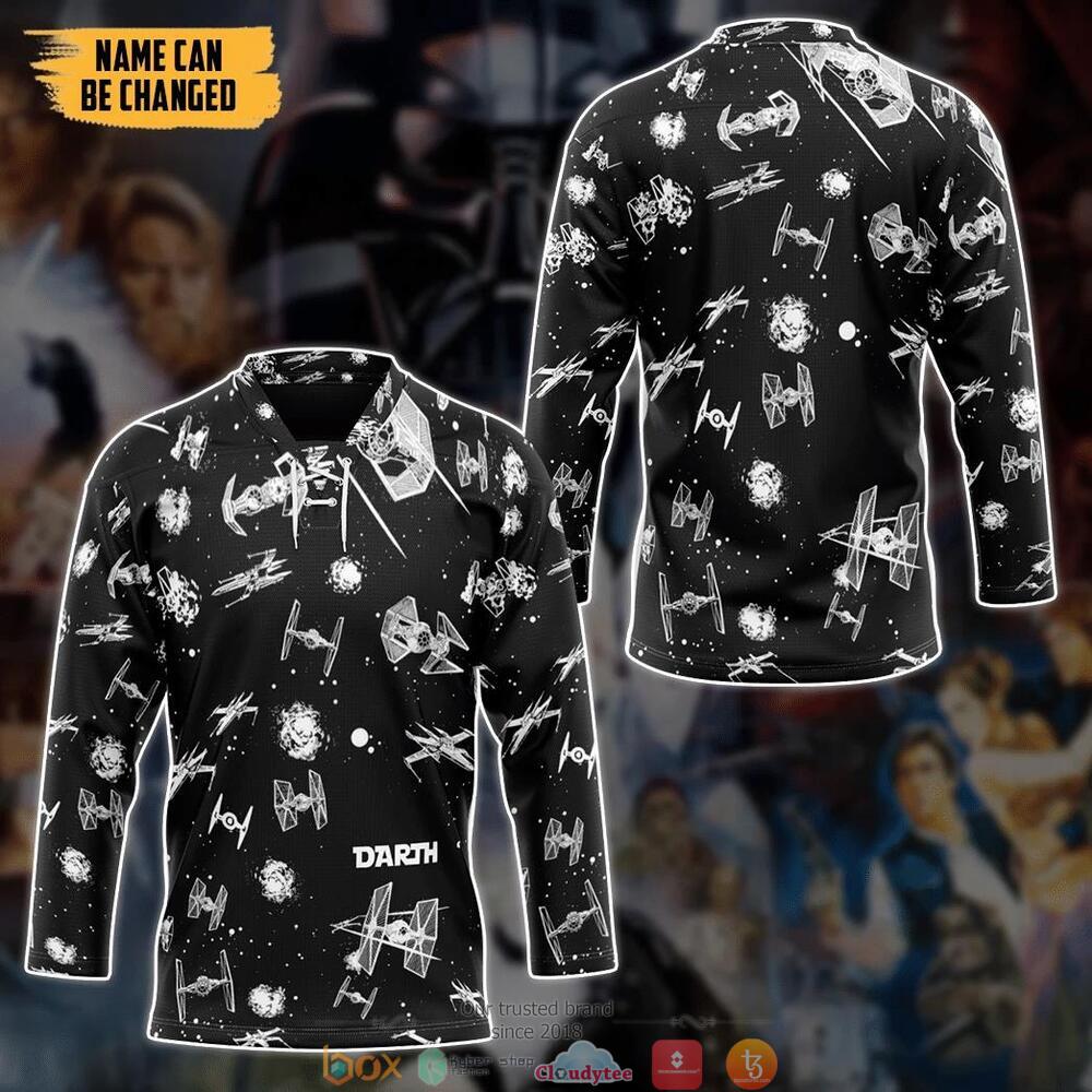 Star Wars Darth custom Personalized hockey jersey 3 Personalized Star Wars Darth custom hockey jersey 1 2