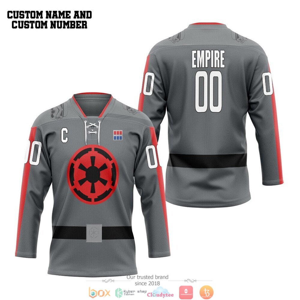 Star Wars Empire custom Personalized hockey jersey 3 Personalized Star Wars Empire custom hockey jersey 1 2