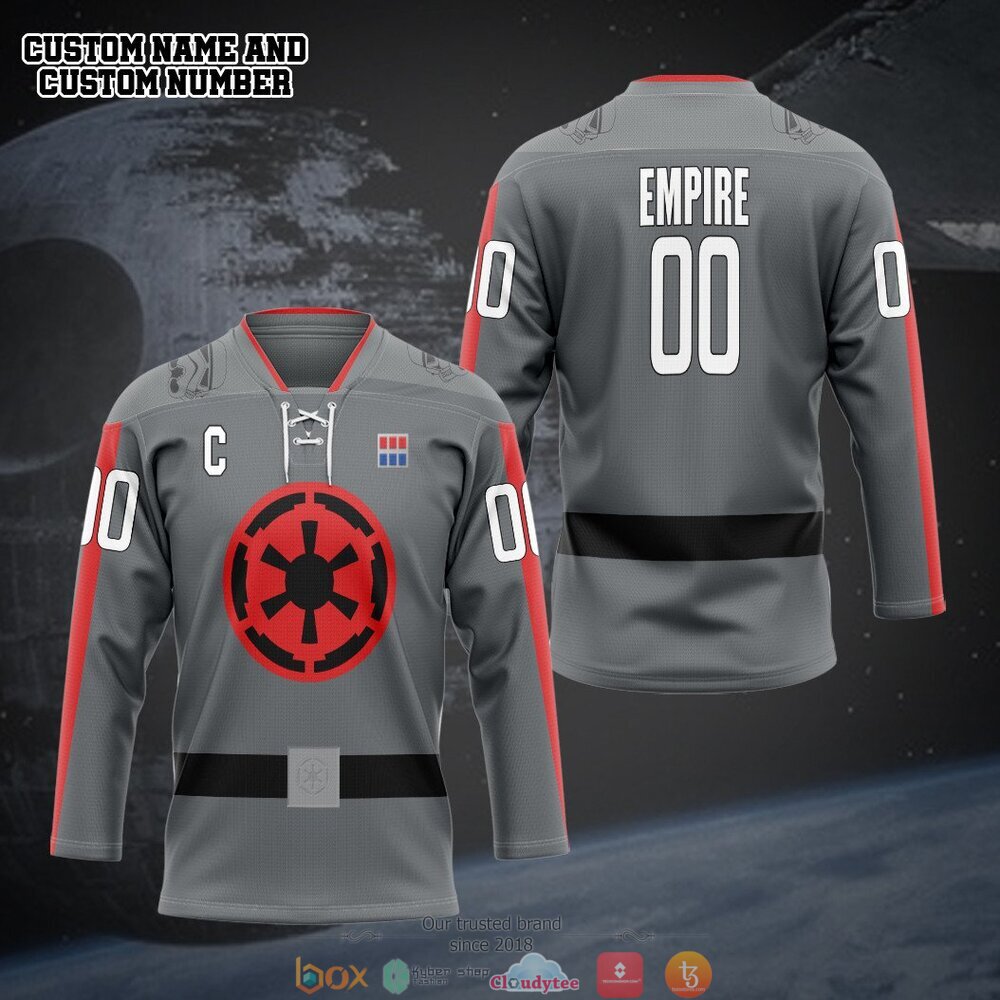 Star Wars Empire custom Personalized hockey jersey 4 Personalized Star Wars Empire custom hockey jersey 1 2 3