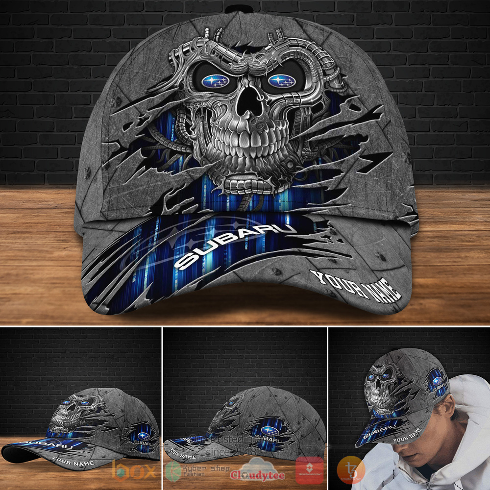 Personalized Subaru Skull Custom cap