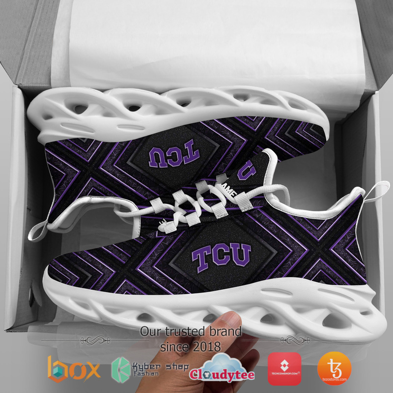 Personalized TCU Horned Frogs Custom Clunky max soul shoes