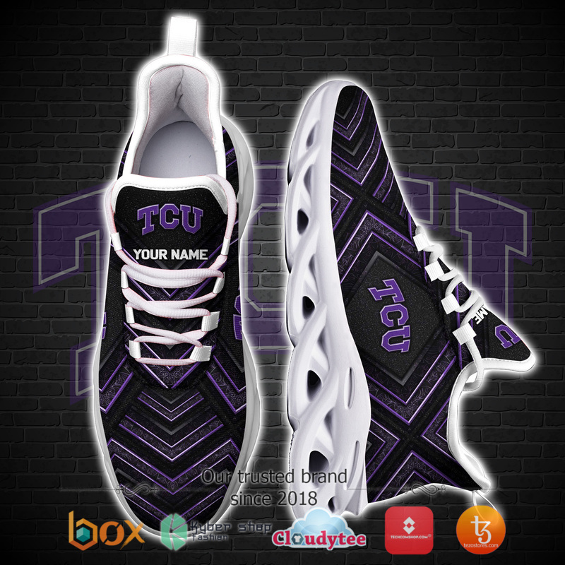 TCU Horned Frogs Personalized Custom Clunky max soul Sneaker 4 Personalized TCU Horned Frogs Custom Clunky max soul shoes 1 2 3