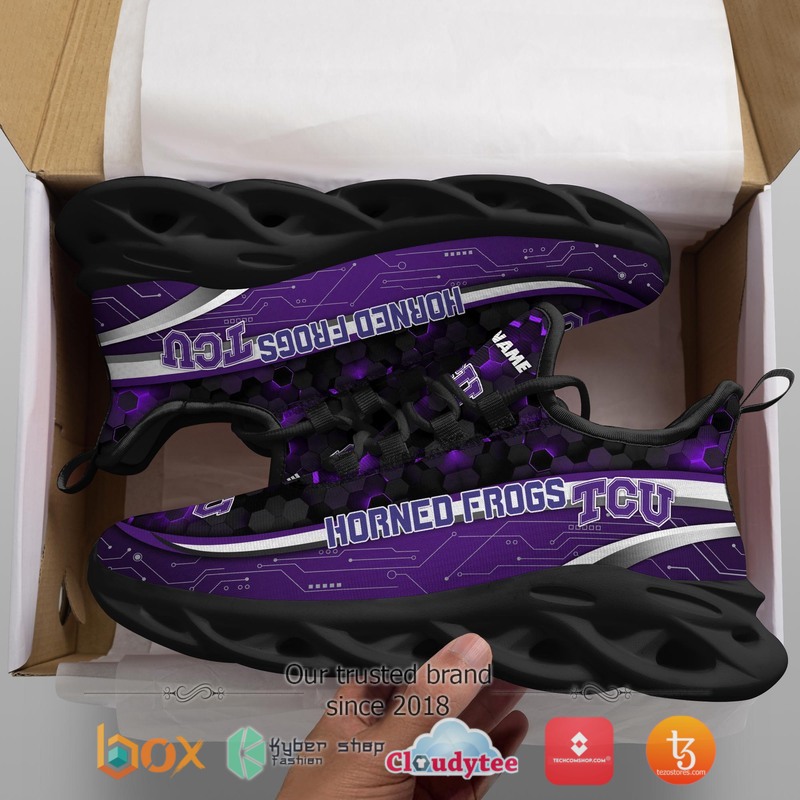 TCU Horned Frogs Football Team Personalized Clunky Max Soul Sneaker 2 Personalized TCU Horned Frogs Football Team Clunky Max Soul Shoes 1