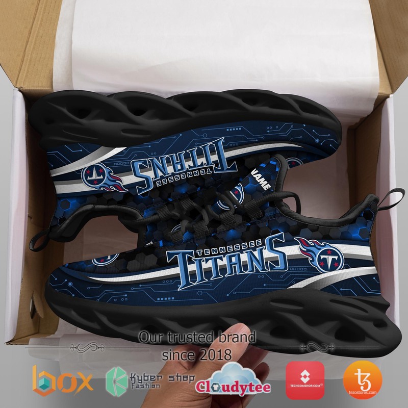 Personalized Tennessee Titans Football Team Max Soul Clunky Sneaker 2 Personalized Tennessee Titans Football Team Max Soul Clunky Sneaker 1