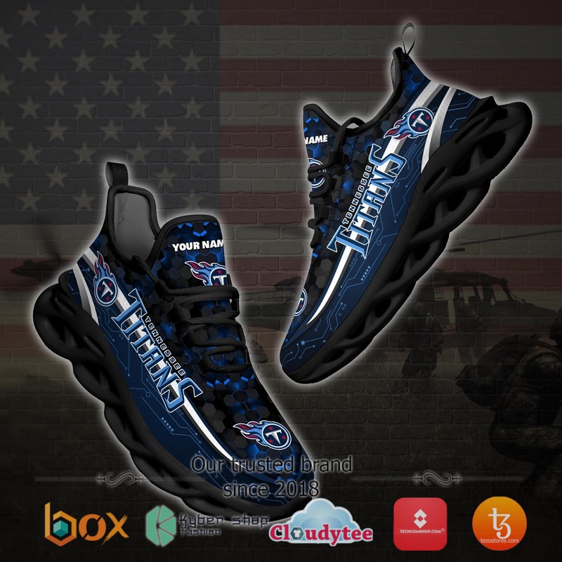 Personalized Tennessee Titans Football Team Max Soul Clunky Sneaker 4 Personalized Tennessee Titans Football Team Max Soul Clunky Sneaker 1 2 3