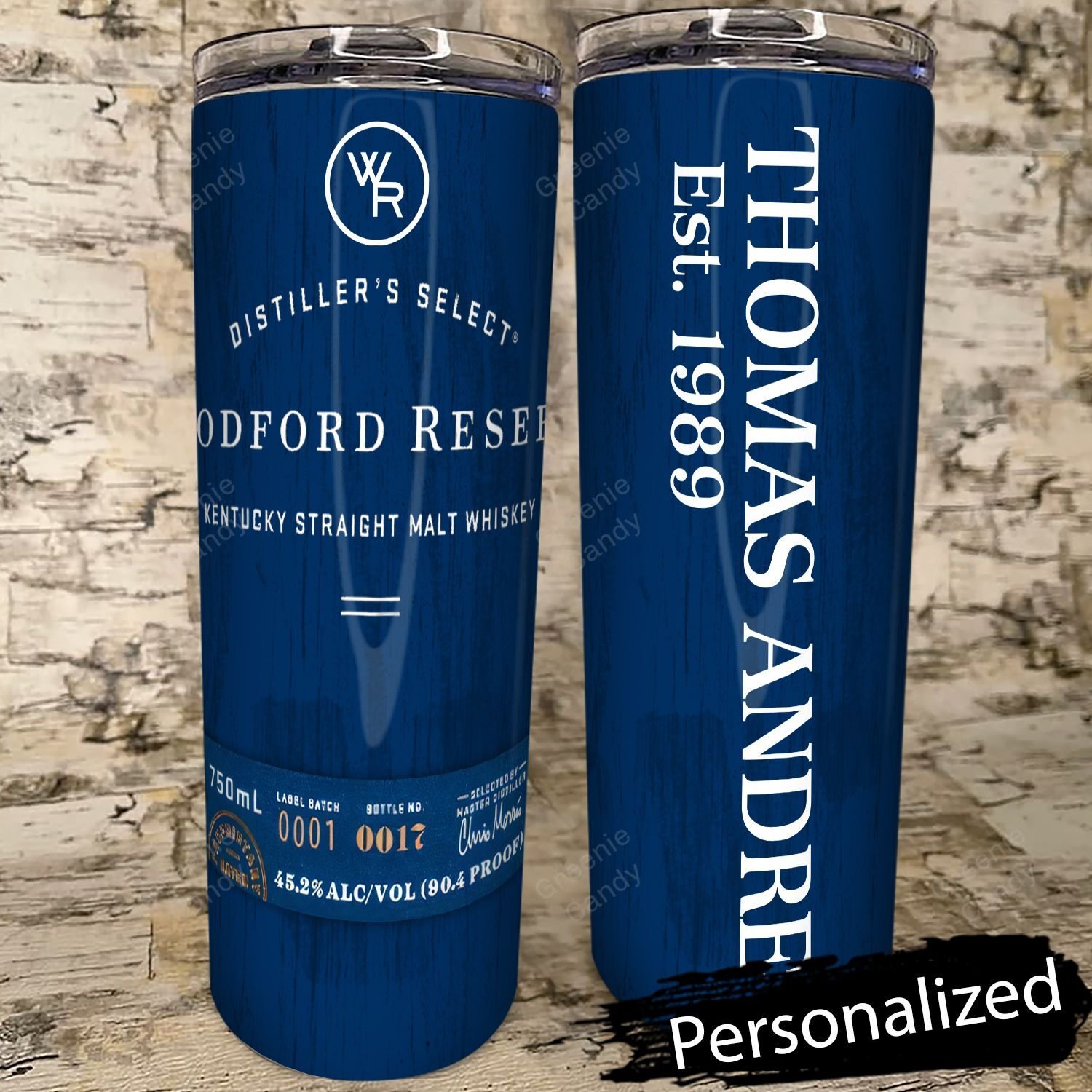 Personalized The Old Forester Distillery Whiskey Skinny Tumbler