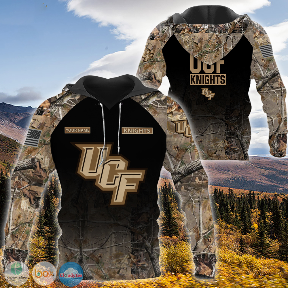 Personalized UCF Knights hunting camo custom jersey shirt, hoodie 2 Personalized UCF Knights hunting camo custom 3d shirt hoodie 1