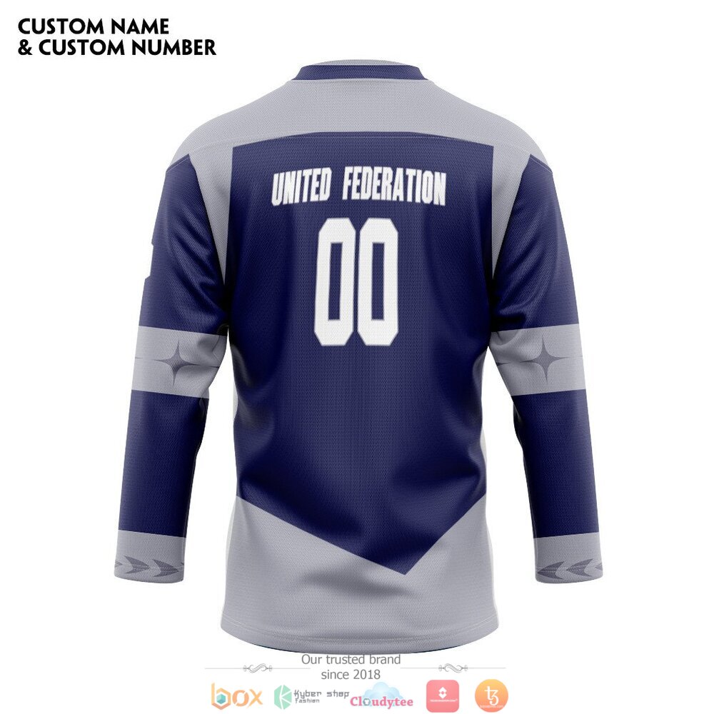 United Federation of Planets custom Personalized hockey jersey 2 Personalized United Federation of Planets custom hockey jersey 1
