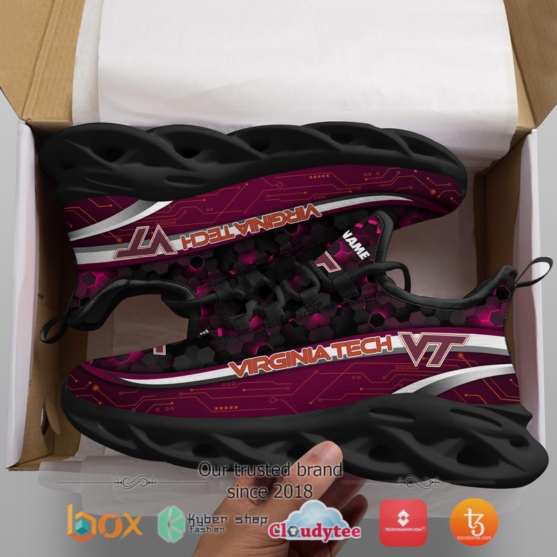 Virginia Tech Hokies Football Team Personalized Clunky Max Soul Sneaker 2 Personalized Virginia Tech Hokies Football Team Clunky Max Soul Shoes 1