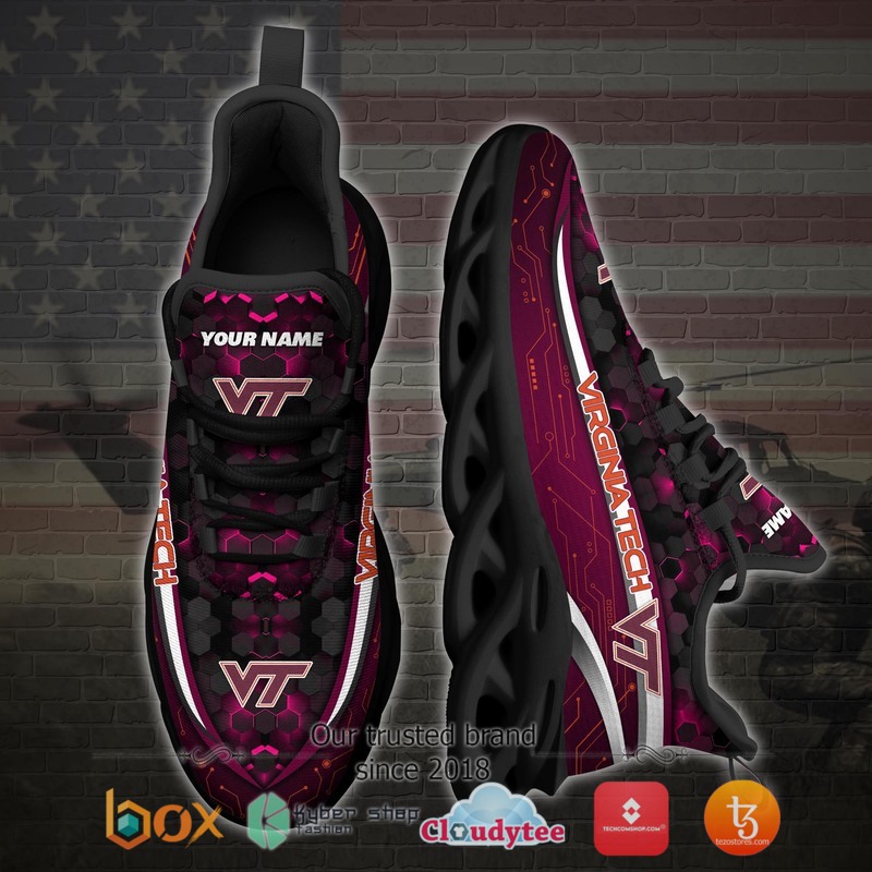 Virginia Tech Hokies Football Team Personalized Clunky Max Soul Sneaker 3 Personalized Virginia Tech Hokies Football Team Clunky Max Soul Shoes 1 2