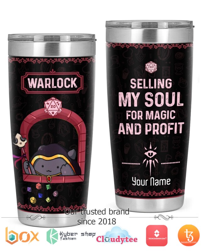 Personalized Warlock Selling my soul for magic and profit tumbler