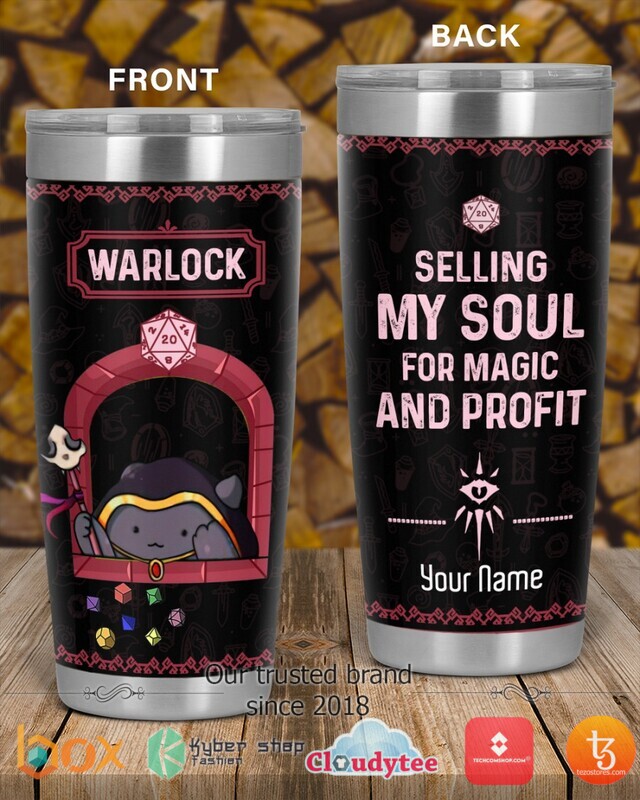 Personalized Warlock Selling my soul for magic and profit tumbler 1 2
