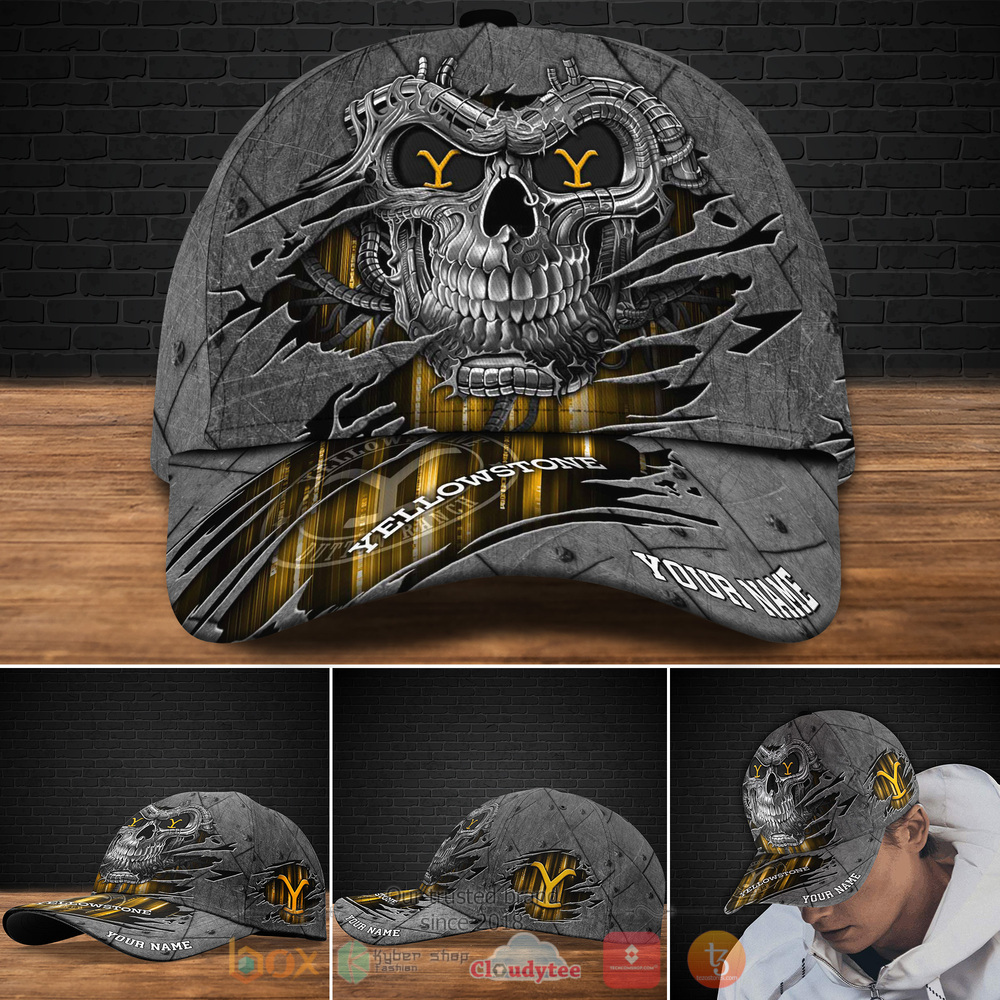 Personalized Yellowstone Skull Custom cap