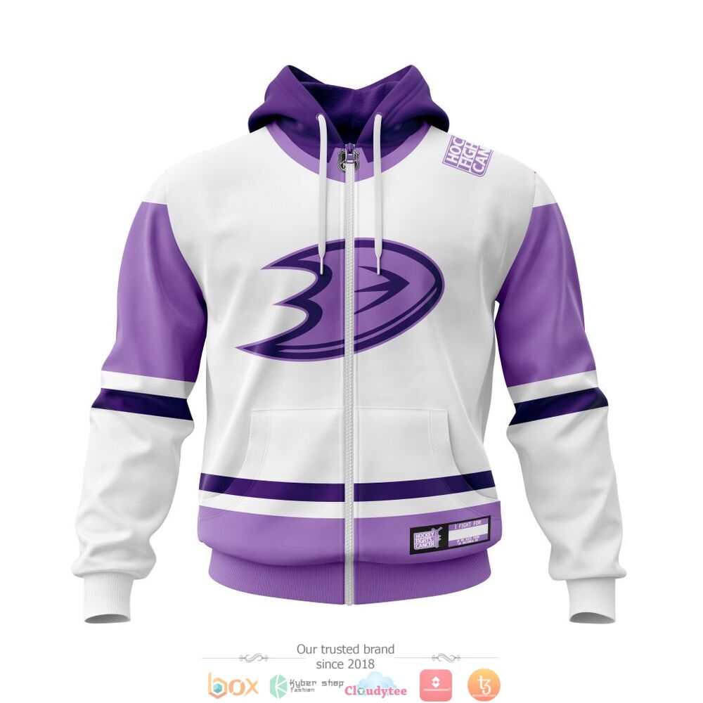 Personlaized Anaheim Ducks Hockey Fight Cancer custom jersey shirt, hoodie 2 Personlaized Anaheim Ducks NHL Hockey Fight Cancer custom 3d shirt hoodie 1