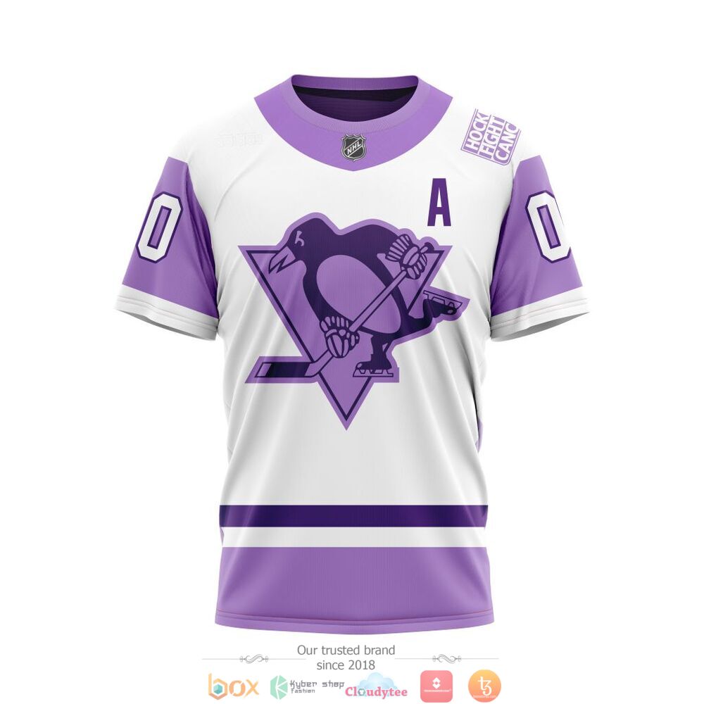 Personlaized Pittsburgh Penguins Hockey Fight Cancer custom jersey shirt, hoodie 6 Personlaized Pittsburgh Penguins NHL Hockey Fight Cancer custom 3d shirt hoodie 1 2 3 4 5
