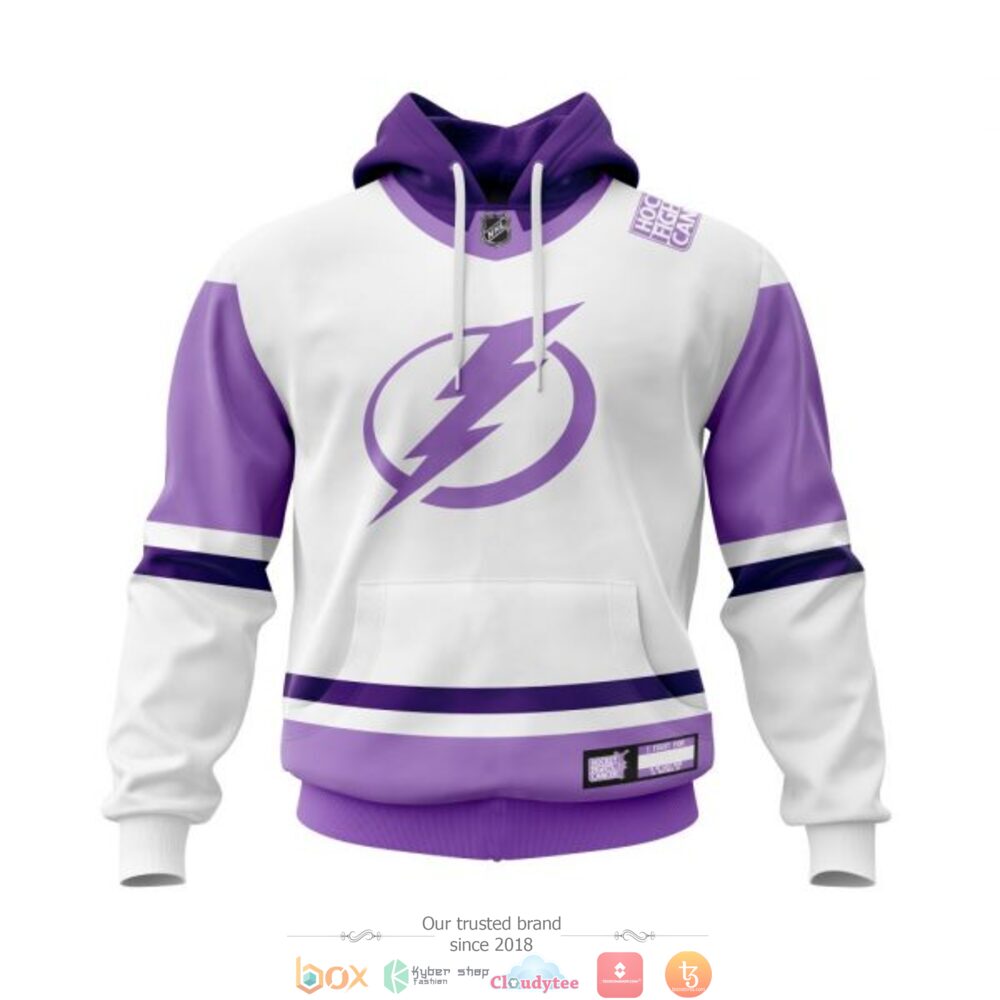 Personlaized Tampa Bay Lightning Hockey Fight Cancer custom jersey shirt, hoodie 15 Personlaized Tampa Bay Lightning NHL Hockey Fight Cancer custom 3d shirt hoodie