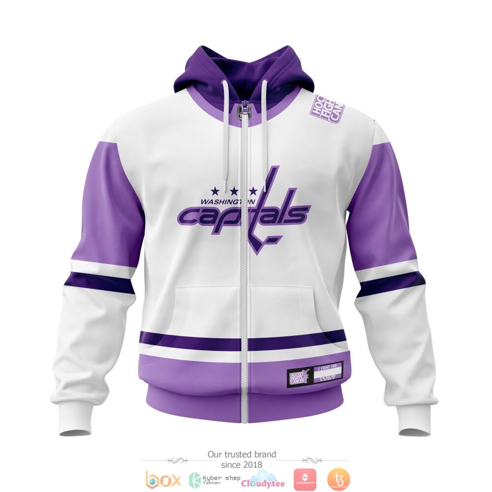 Personlaized Washington Capitals Hockey Fight Cancer custom jersey shirt, hoodie 2 Personlaized Washington Capitals NHL Hockey Fight Cancer custom 3d shirt hoodie 1