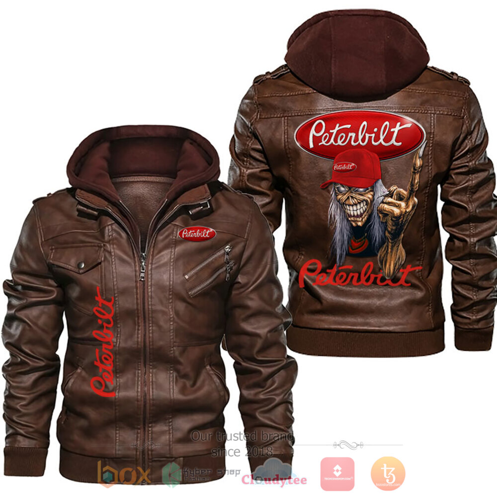 Peterbilt Iron Maiden Leather Jacket 2 Peterbilt Iron Maiden Leather Jacket 1