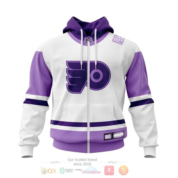 BEST Philadelphia Flyers Fight Cancer Personalized All Over Print 3D Hoodie, Zip Hoodie 2 Philadelphia Flyers Fight Cancer Personalized 3D Hoodie Zip Hoodie 1