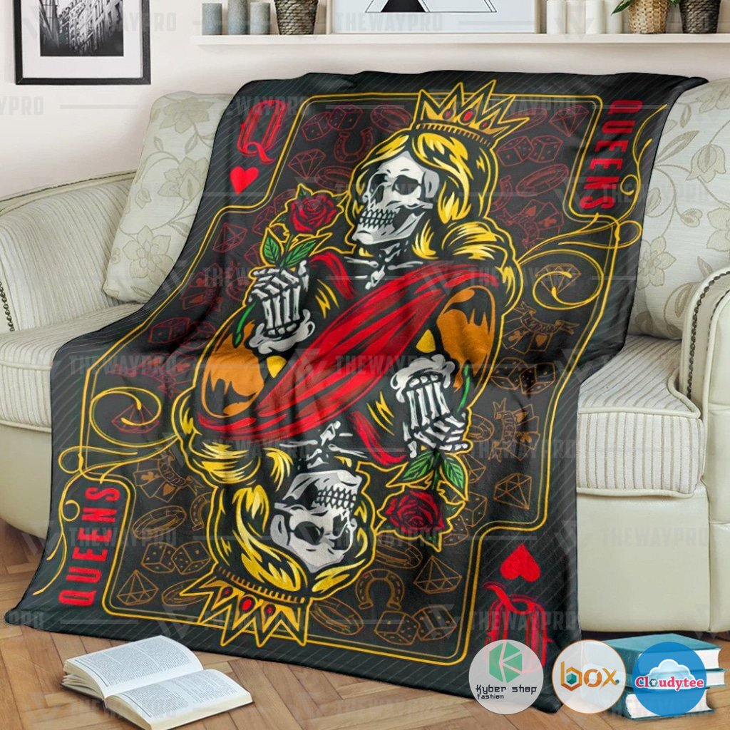 Playing Cards The Queen Blanket