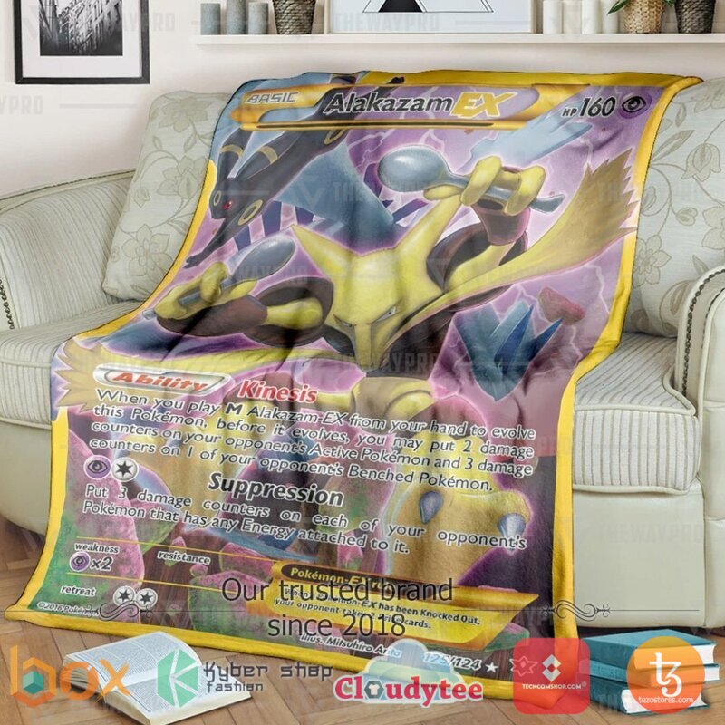 Pokemon Alakazam EX Blanket