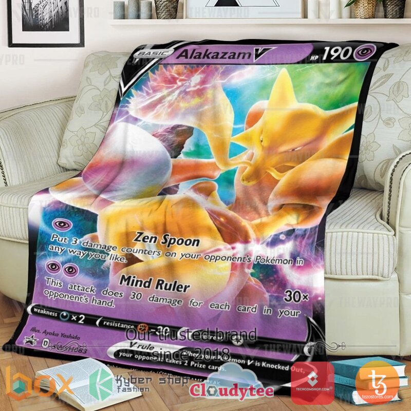 Pokemon Alakazam V Blanket