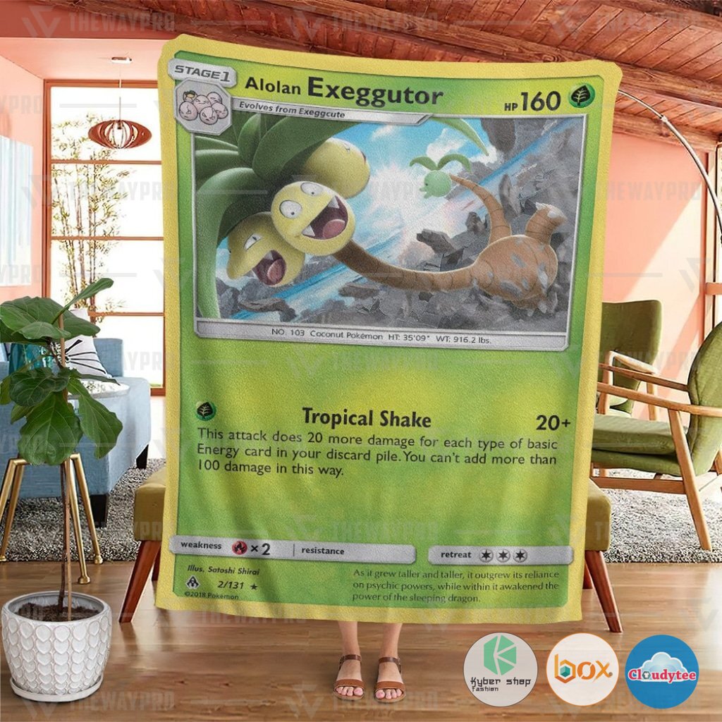 Pokemon Alolan Exeggutor Forbidden Light Blanket 4 Pokemon Alolan Exeggutor Forbidden Light Blanket 1 2 3