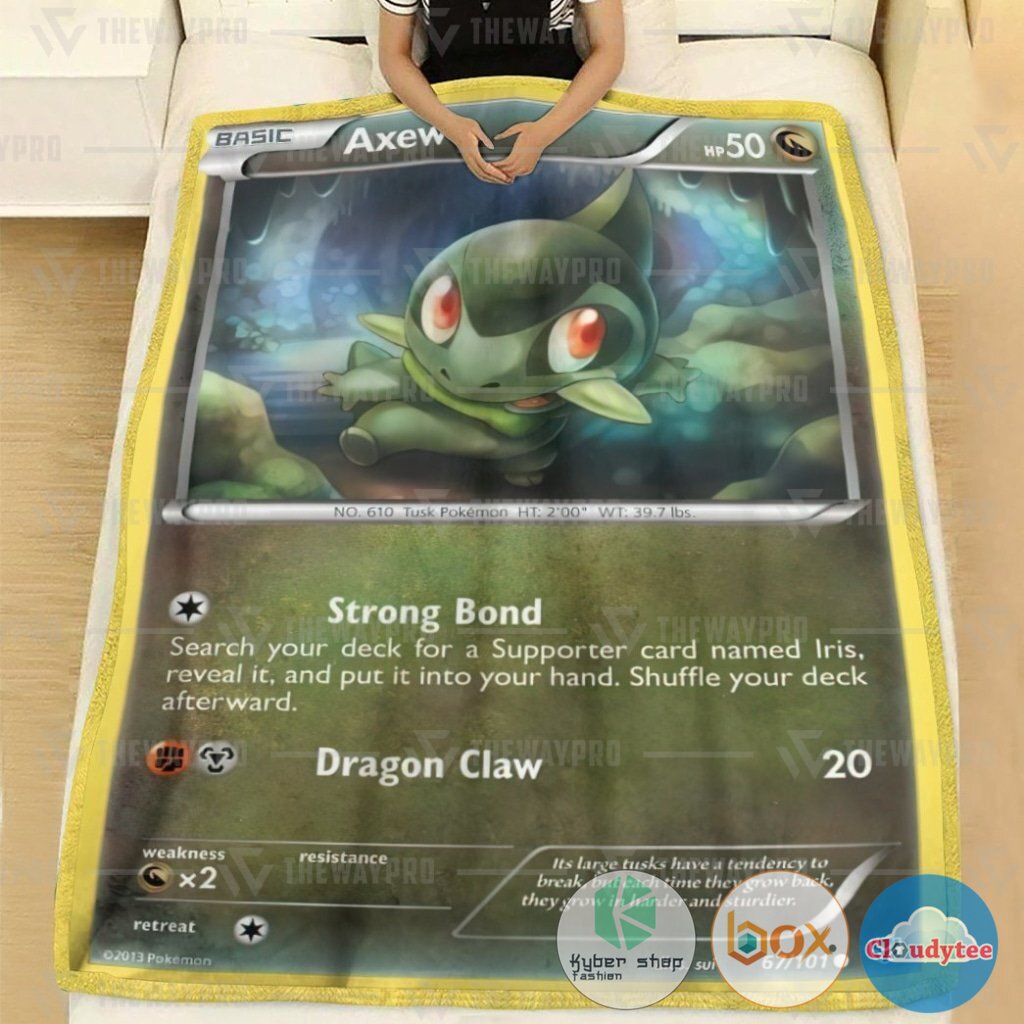 Pokemon Axew Blanket 2 Pokemon Axew Blanket 1