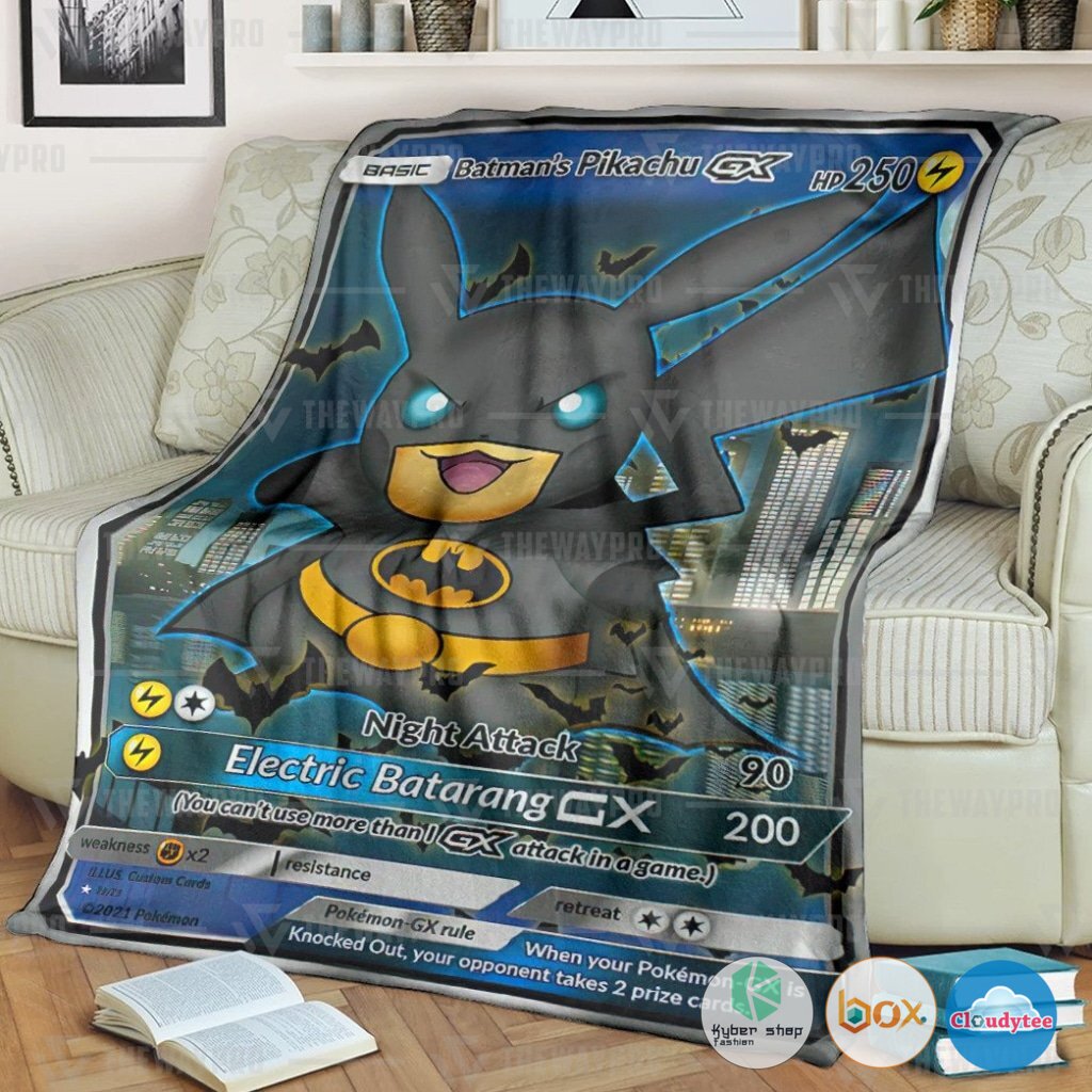 Pokemon Batmans Pikachu Blanket
