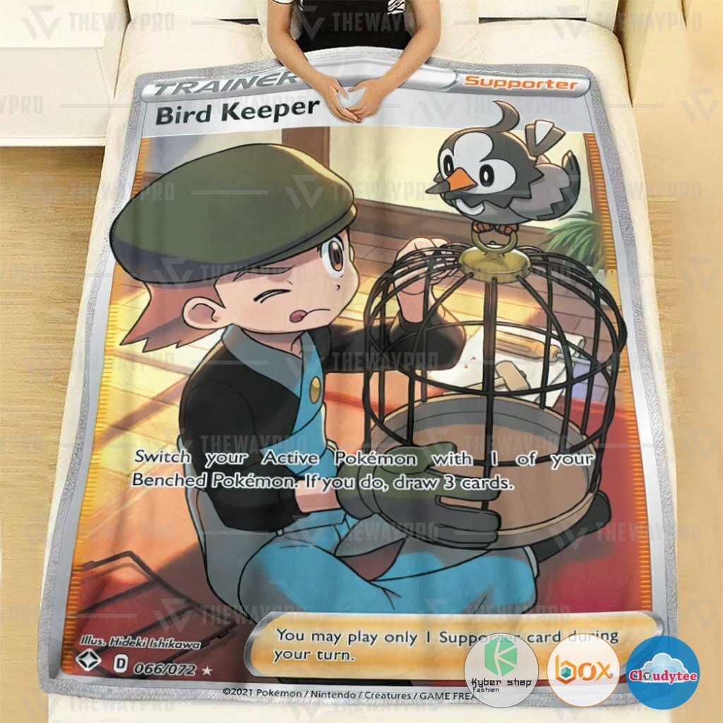 Pokemon Bird Keeper Shining Fates Trainer Blanket 2 Pokemon Bird Keeper Shining Fates Trainer Blanket 1