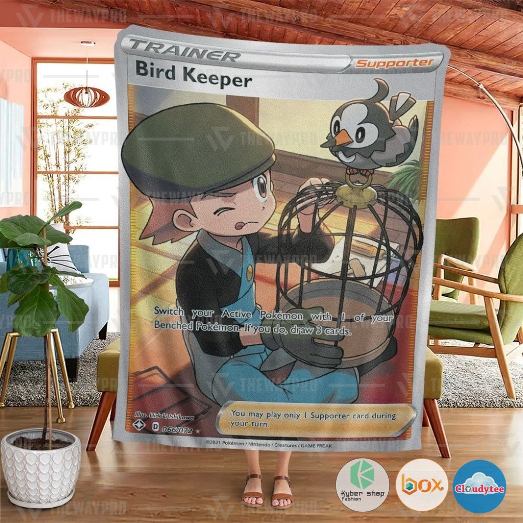 Pokemon Bird Keeper Shining Fates Trainer Blanket 4 Pokemon Bird Keeper Shining Fates Trainer Blanket 1 2 3